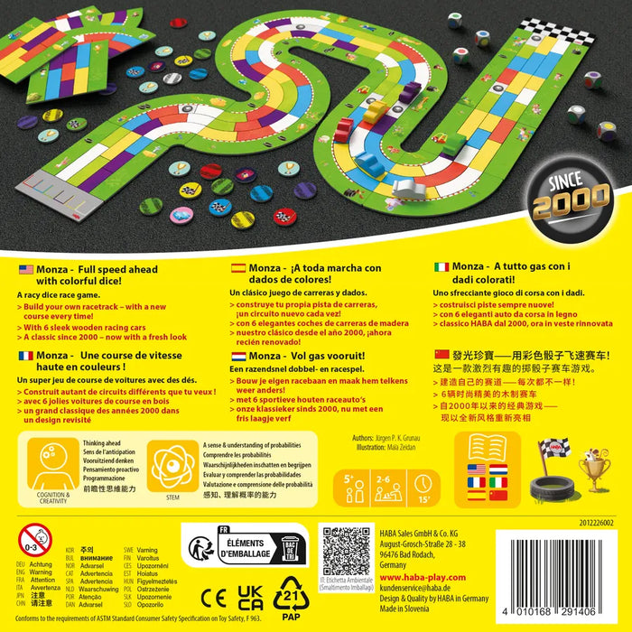Monza - Car Racing Board Game