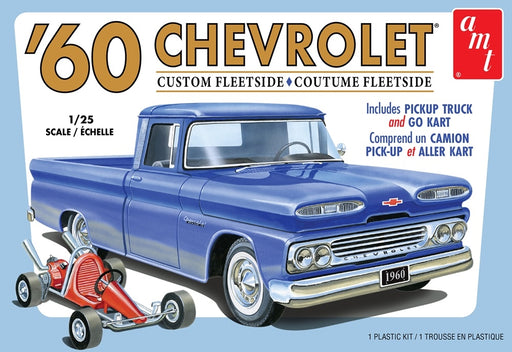 1960 Chevrolet Custom Fleetside Pickup with Go Kart 1:25