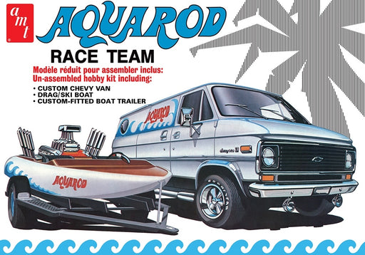 Aquarod Race Team (1975 Chevy Van, Drag/Ski Boat & Trailer) 1:25