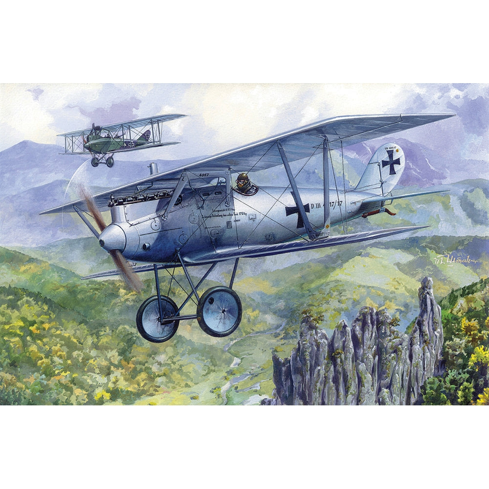 German Air Force Pflaz D.III WWI 1917 Fighter Aircraft 1:72