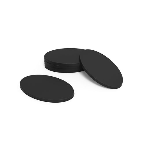 Plastic Bases - Oval 60x35mm Black