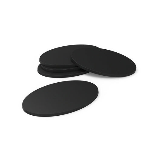 Plastic Bases - Oval 75x42mm Black