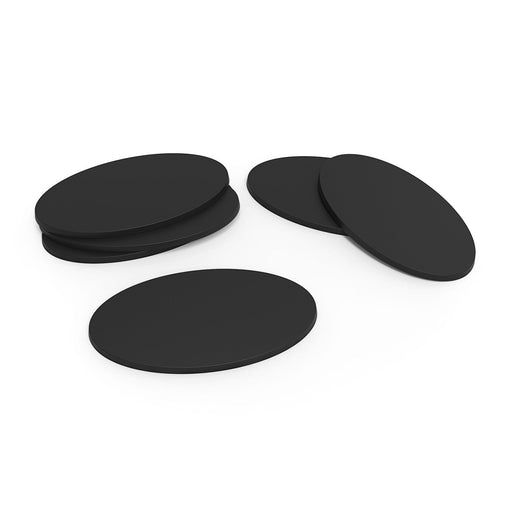Plastic Bases - Oval 90x52mm Black