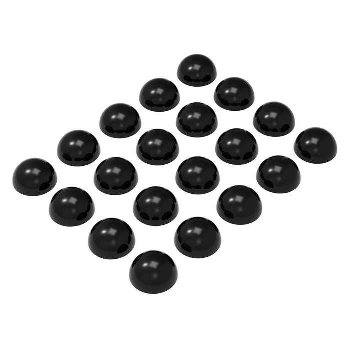 Plastic Half Balls - 12mm