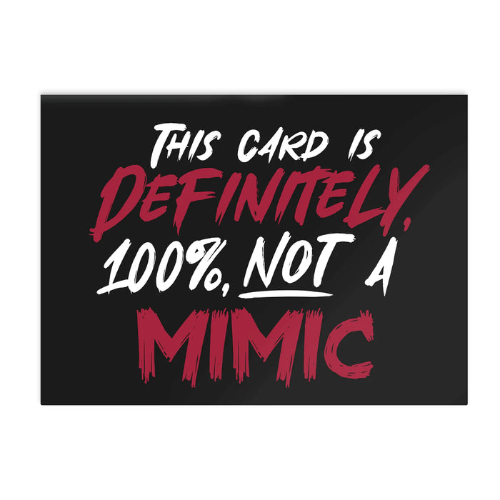 GlassStaff Greeting Card - Not A Mimic