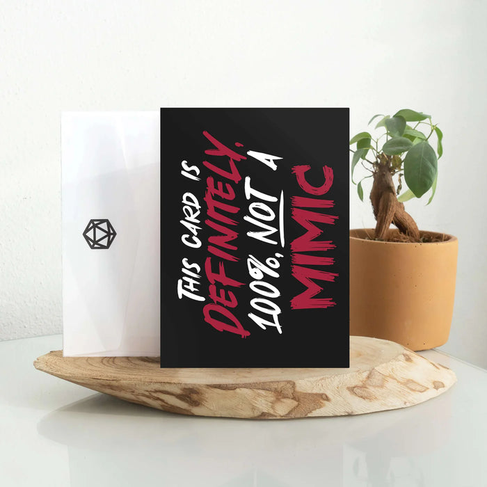 GlassStaff Greeting Card - Not A Mimic