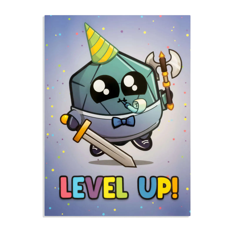 GlassStaff Greeting Card - Leveled Up