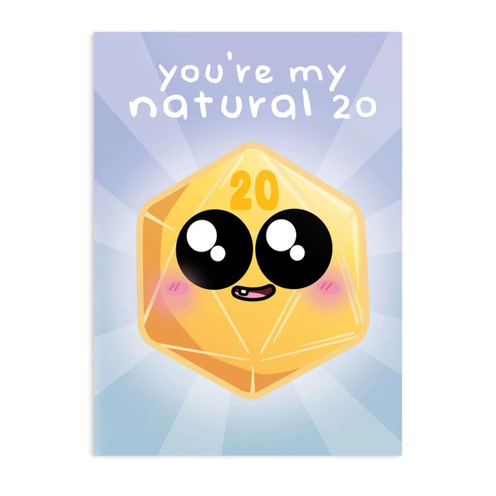 GlassStaff Greeting Card - My Natural 20