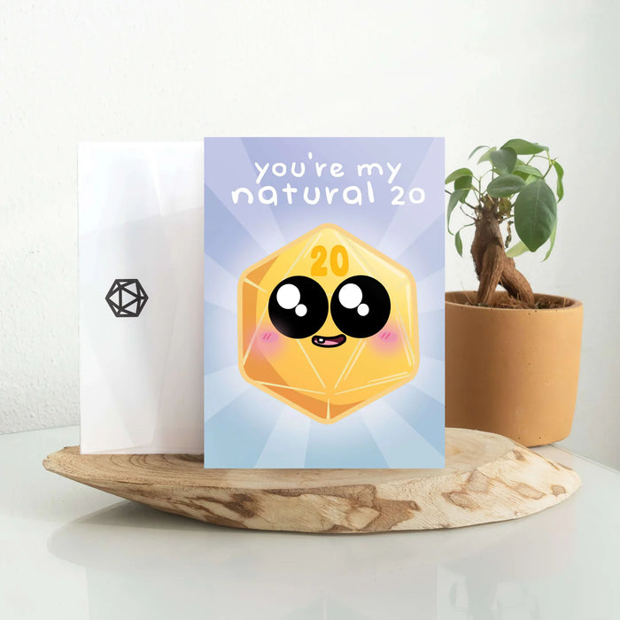 GlassStaff Greeting Card - My Natural 20