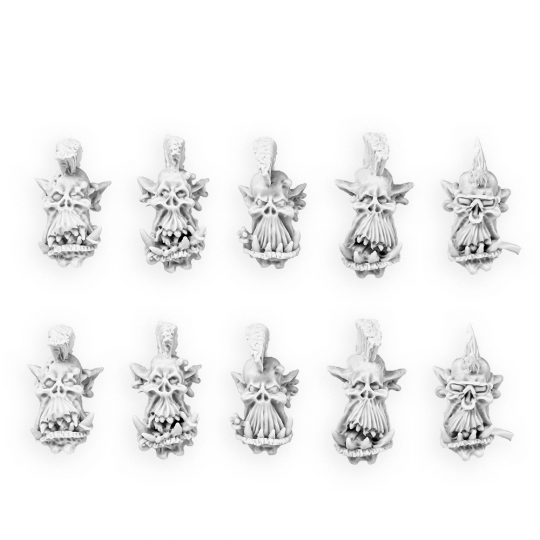 Punk Orcs Heads