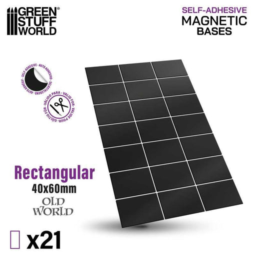 Rectangular Magnetic Sheet Self-Adhesive - 40x60mm