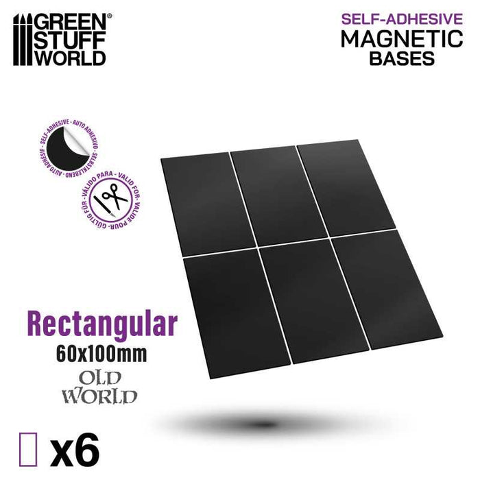 Rectangular Magnetic Sheet Self-Adhesive - 60x100mm