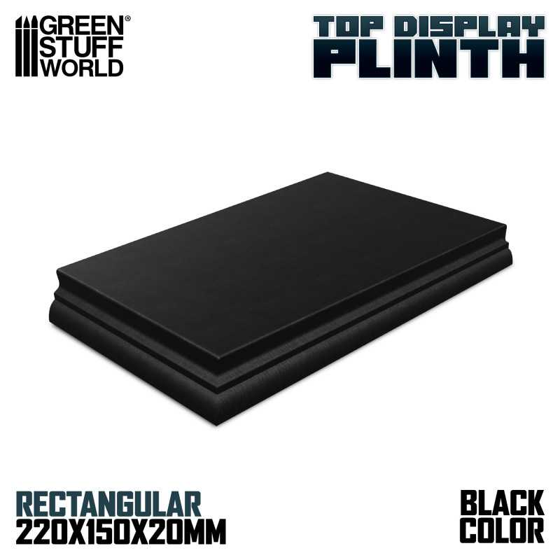 Rectangular Top Display Plinth 22x15cm - Black