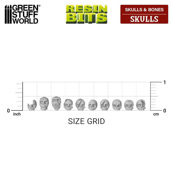 Resin Skulls 1:48-1:35 - 85 Skulls
