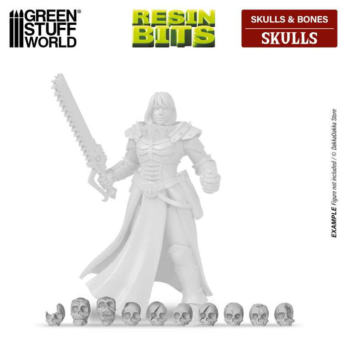 Resin Skulls 1:48-1:35 - 85 Skulls