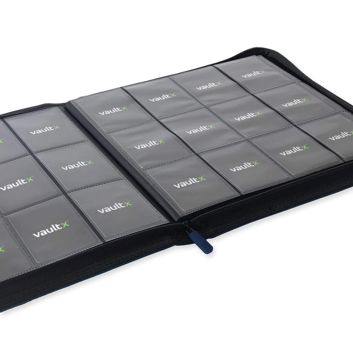 Vault X 12-Pocket Exo-Tec Zip Binder - Royal Blue