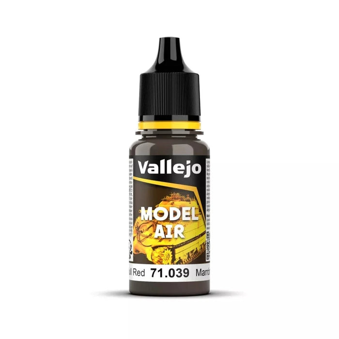 Vallejo Model Air: Hull Red - 18ml Paint Bottle