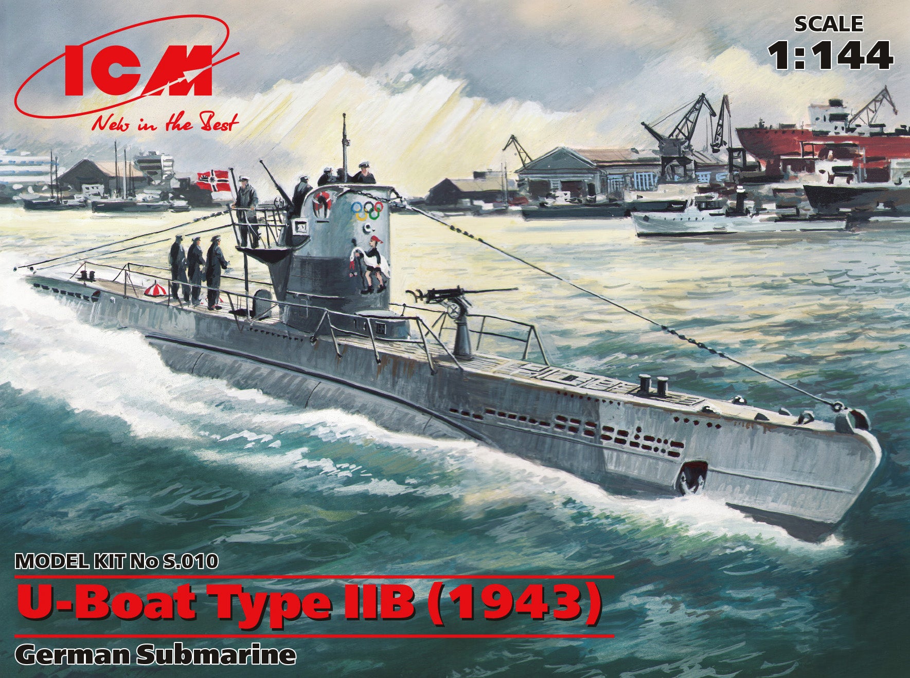 U-Boat Type IIB (1943), German Submarine 1:144
