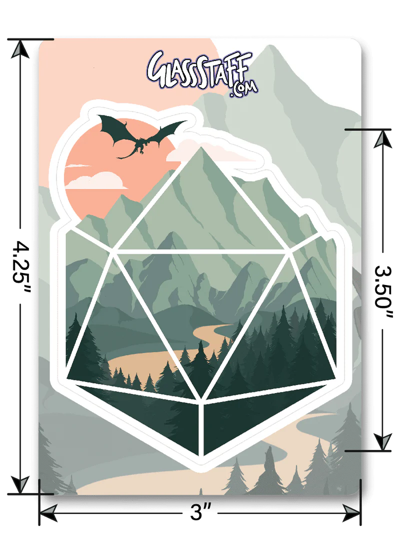 GlassStaff Sticker - A D20 Scene