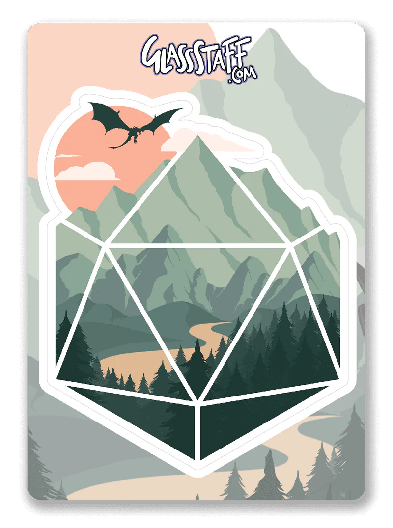GlassStaff Sticker - A D20 Scene