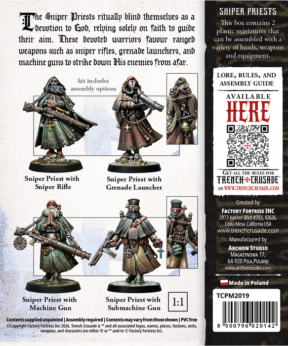 Trench Crusade: Sniper Priest - Pre-Order