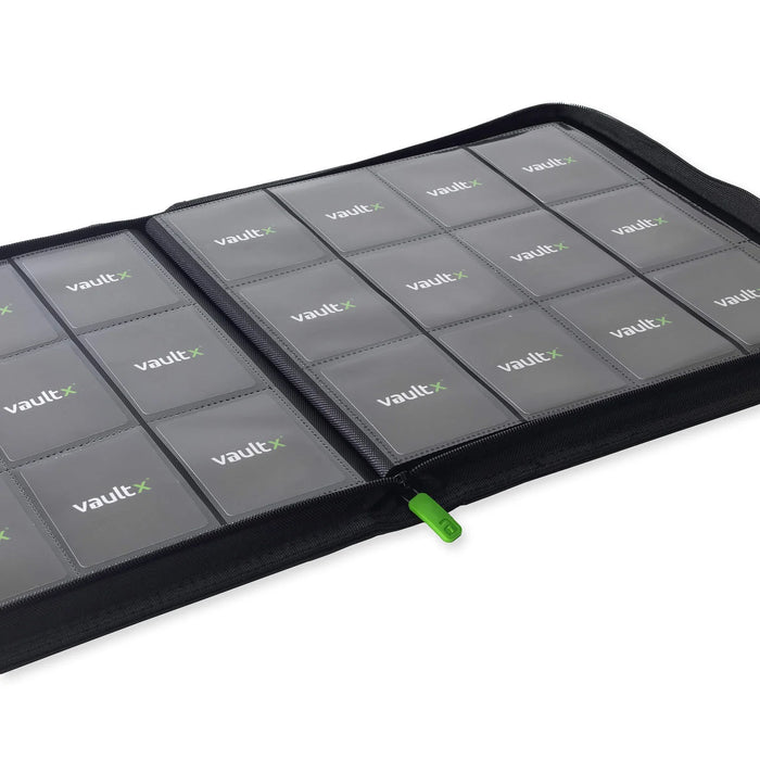 Vault X 12-Pocket Exo-Tec Zip Binder - Signature Black