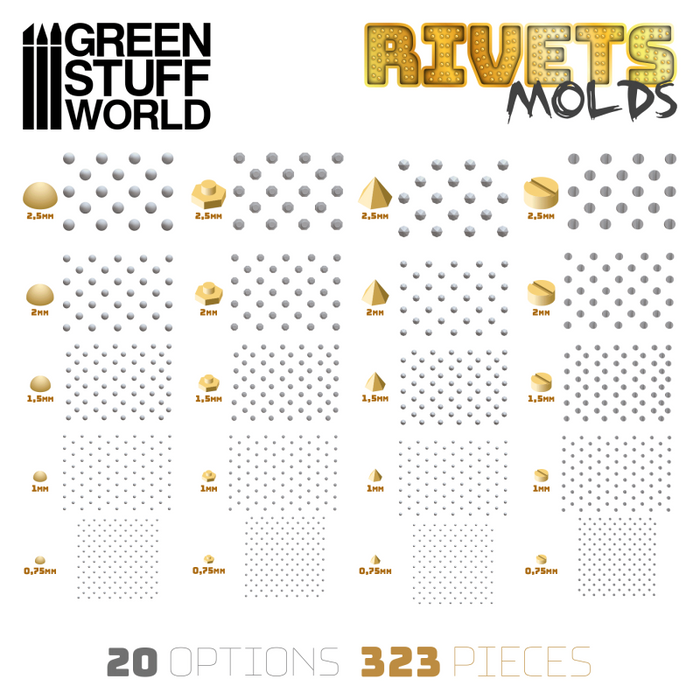 Silicone Moulds - Rivets
