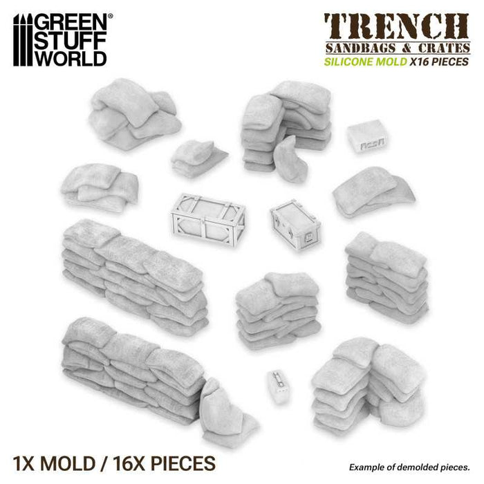 Silicone Molds - Trench Sandbags & Crates