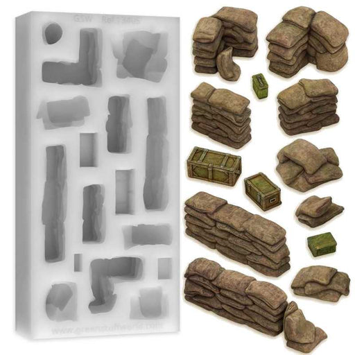 Silicone Molds - Trench Sandbags & Crates