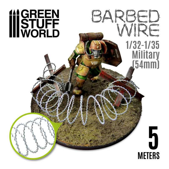 Simulated Barbed Wire (5 Metres) - 1/32 & 1/35 Scale (54mm)
