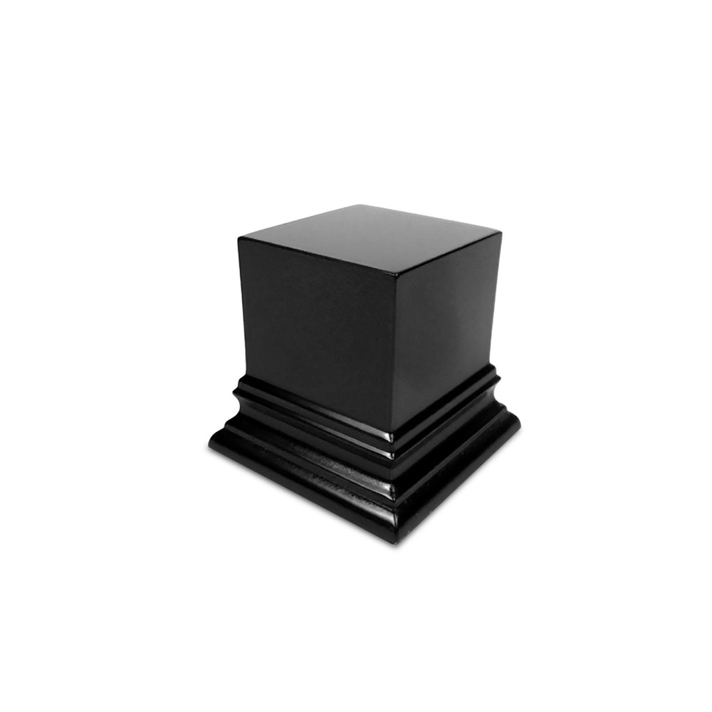 Square Top Display Plinth 4x4cm - Black