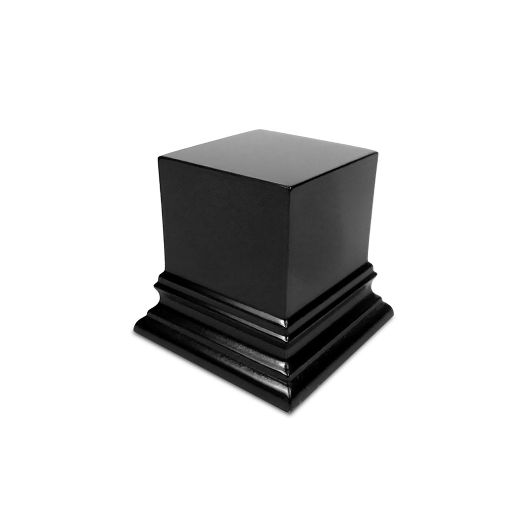 Square Top Display Plinth 6x6cm - Black
