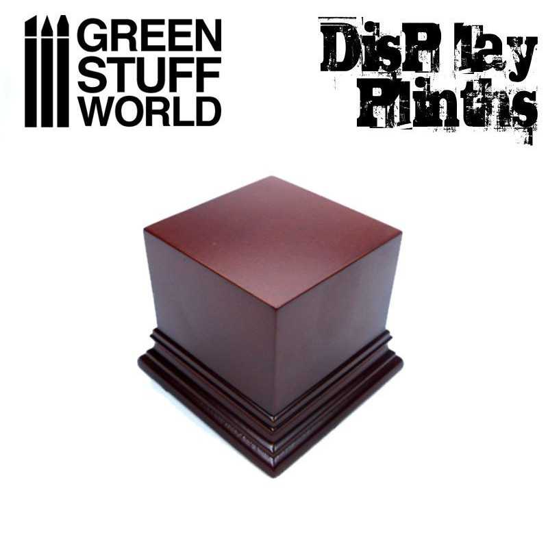 Green Stuff World Square Top Display Plinth 6x6 cm - Hazelnut Brown