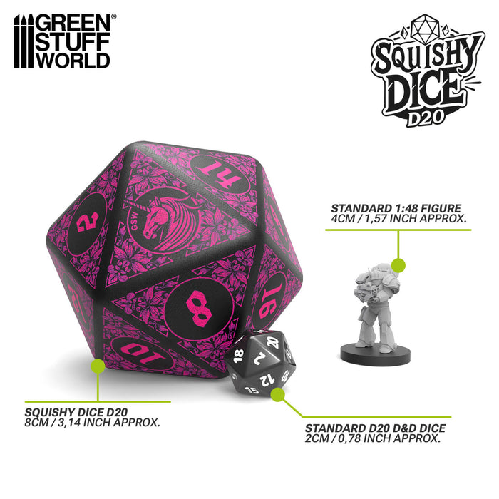 Squishy D20 Dice - Unicorn