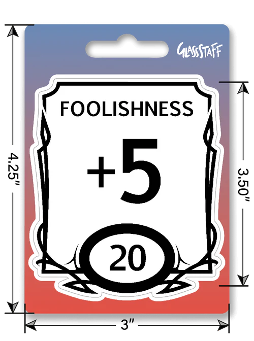 GlassStaff Sticker - Stat Block Foolishness