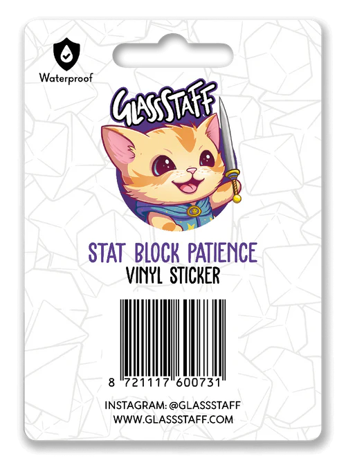 GlassStaff Sticker - Stat Block Patience