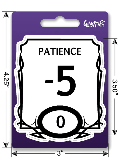 GlassStaff Sticker - Stat Block Patience