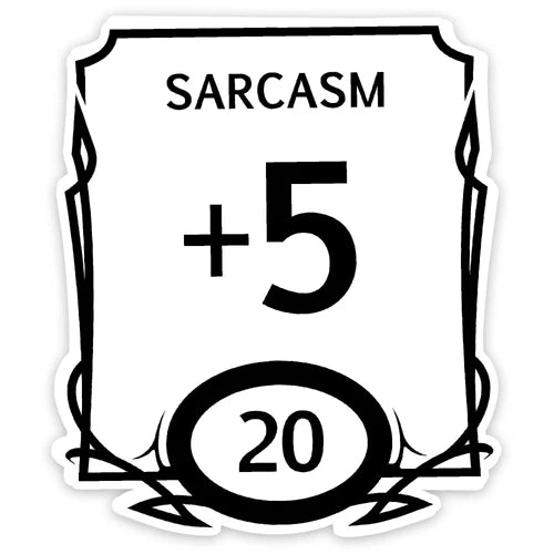 GlassStaff Sticker - Stat Block Sarcasm