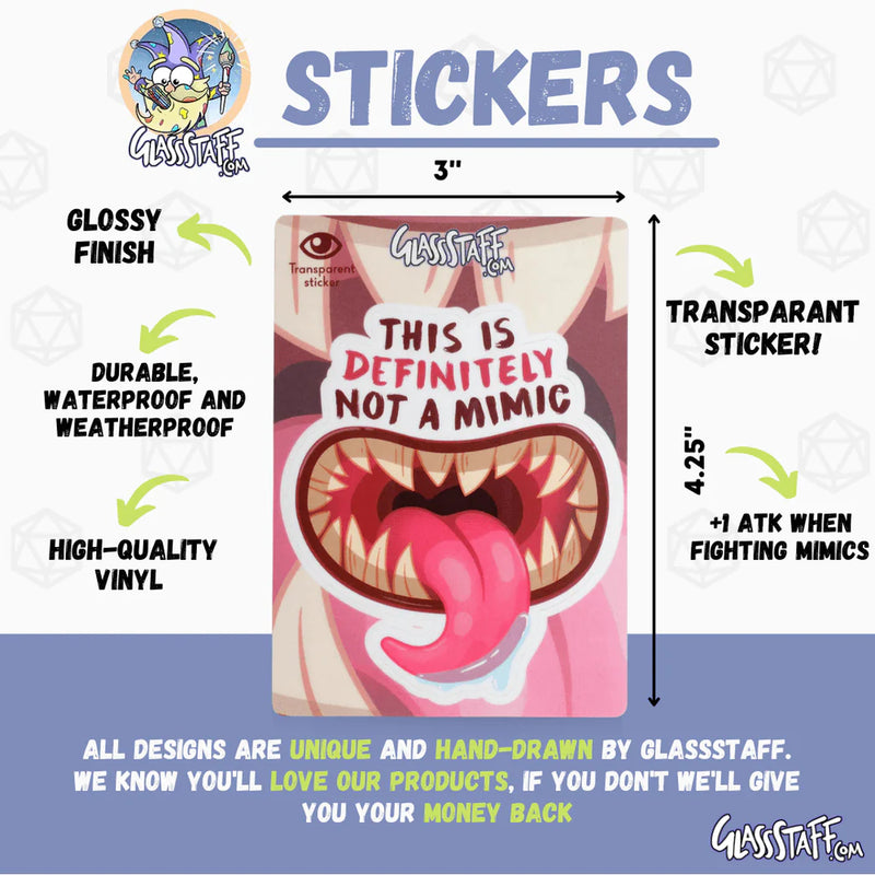 GlassStaff Sticker - Not a Mimic
