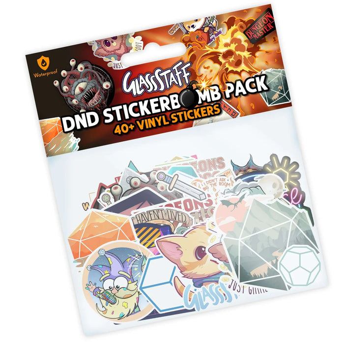 GlassStaff DnD StickerBomb Pack - 40+ Vinyl Stickers