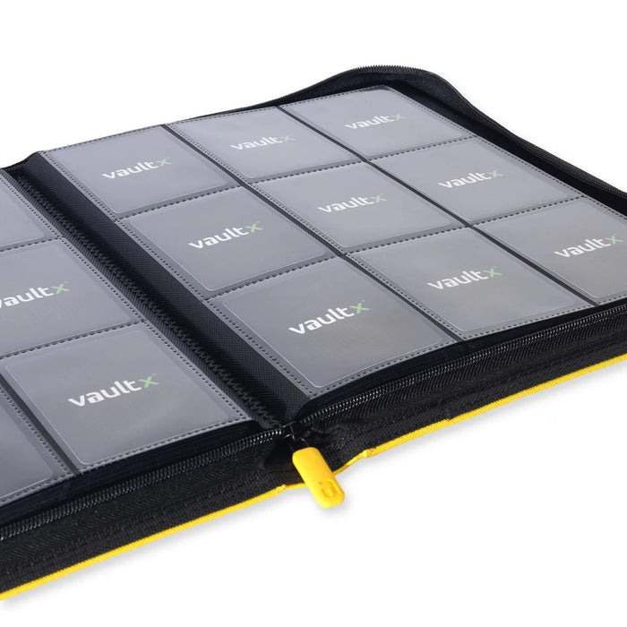 Vault X 9-Pocket Exo-Tec Zip Binder - Sunrise Yellow