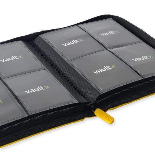 Vault X 4-Pocket Exo-Tec Zip Binder - Sunrise Yellow