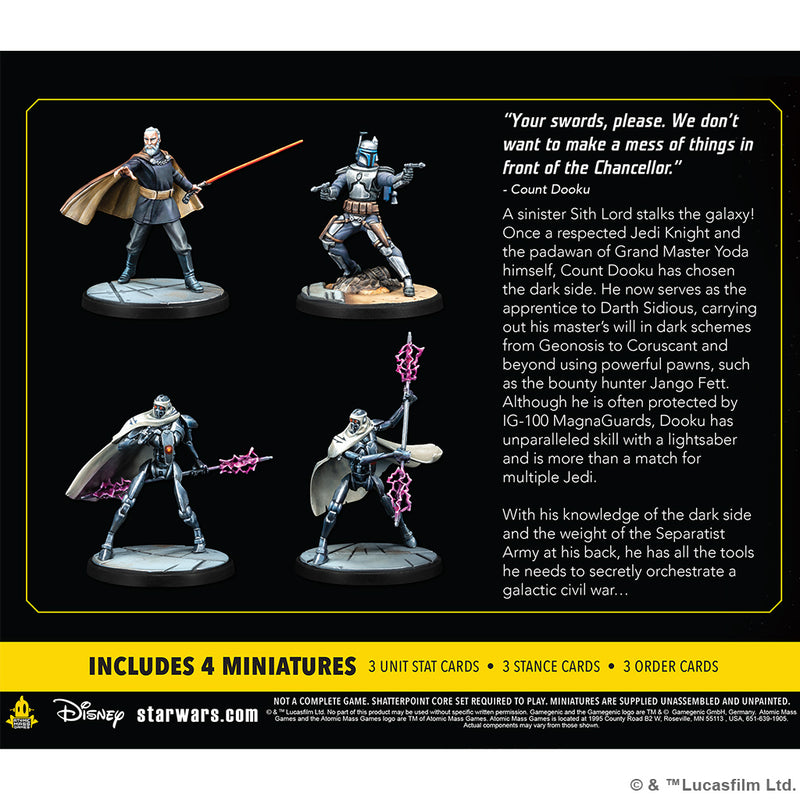 Shatterpoint: Twice the Pride: Count Dooku Squad Pack