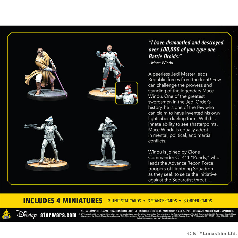 Shatterpoint: This Party's Over: Mace Windu Squad Pack