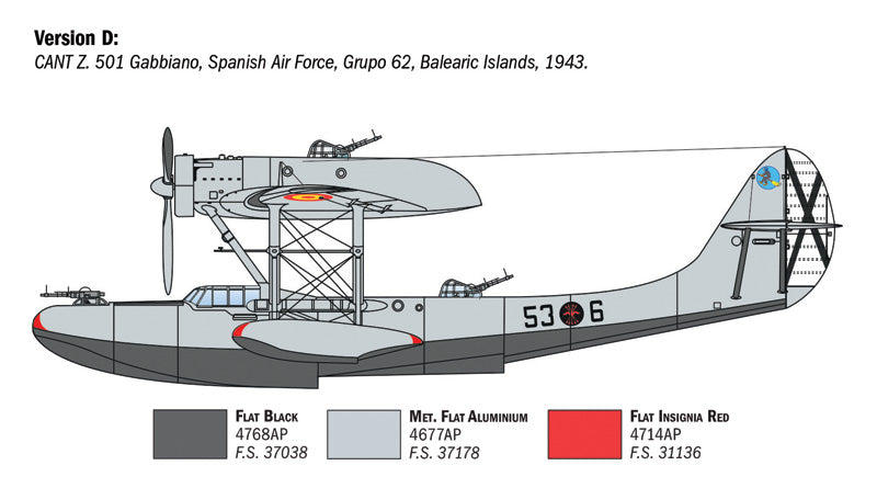 Italeri CANT Z.501 Gabbiano 1:72