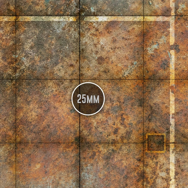 PWork Wargames Neoprene/Rubber Terrain Mat: The Underhive - 44x60"