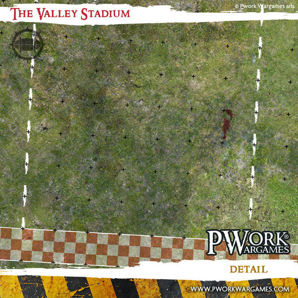 PWork Wargames Neoprene/Rubber Fantasy Football Mat: The Valley Stadium