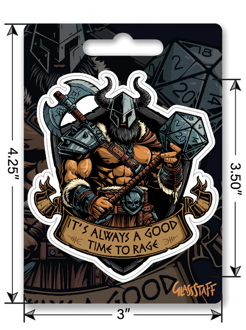 GlassStaff Sticker - Time to Rage