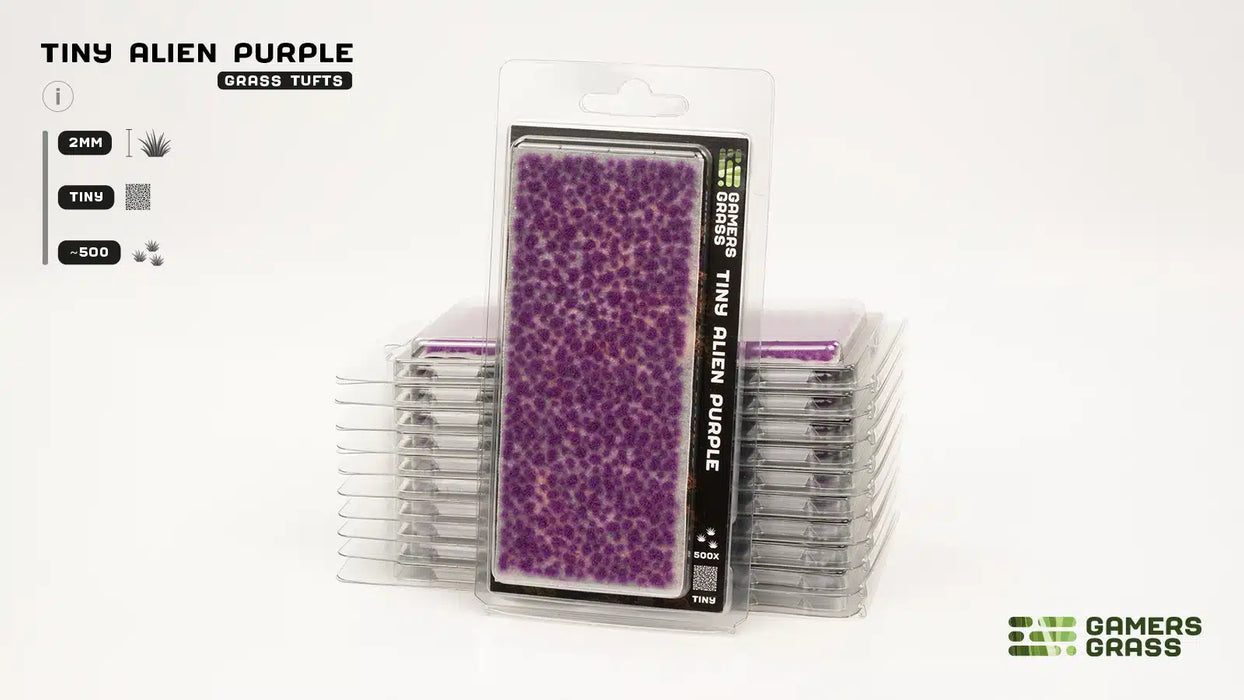 GamersGrass Static Grass Tufts - Tiny Alien Purple 2mm