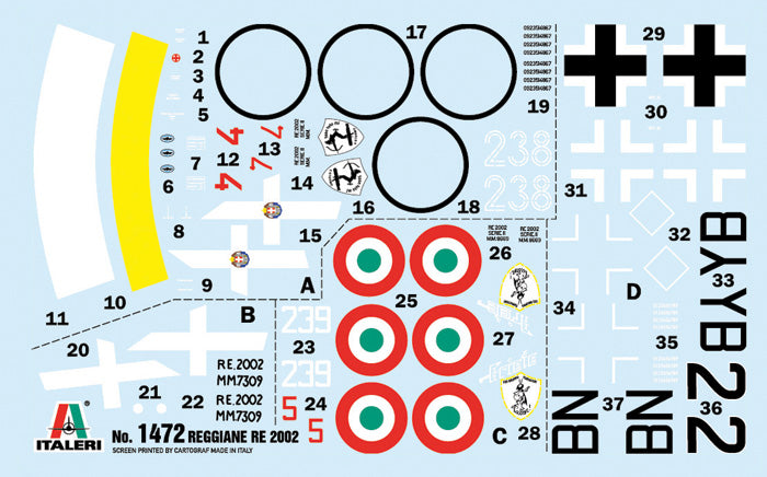 Italeri Reggiane Re.2002 Ariete 1:72